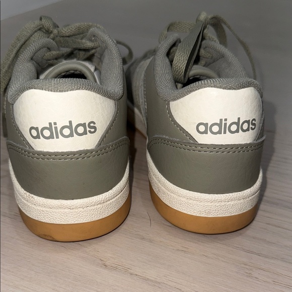 Adidas Olive and White Sneakers - Picture 4 of 7